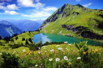  Der Hochalpsee in Mittelberg 